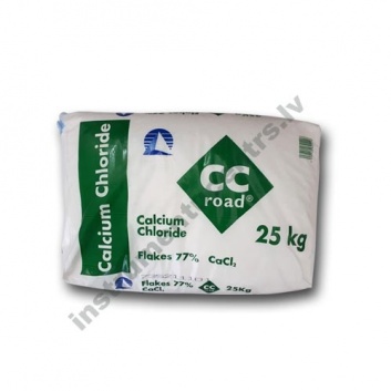 Kalcija hlorīds 77% (CaCl) pretputekļu reaģents 25kg (Somija)