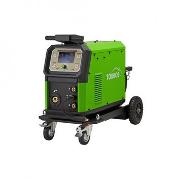 Metināšanas pusautomāts TORROS MIG 200DoublePulse LCD (M2012) ar ratiņiem