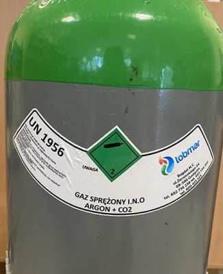 MIX maisījuma gāzes balons (Ar+20%CO2) 20 litri, vītne 21,8 mm