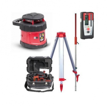 Rotējošā lāzera niveliera 500H Servo, uztvērējs Nestle PDR60 mm displejs komplekts