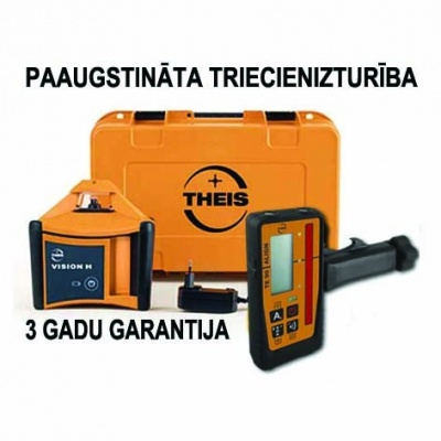 Lāzera nivelieris THEIS VISION H TE90 mm displejs