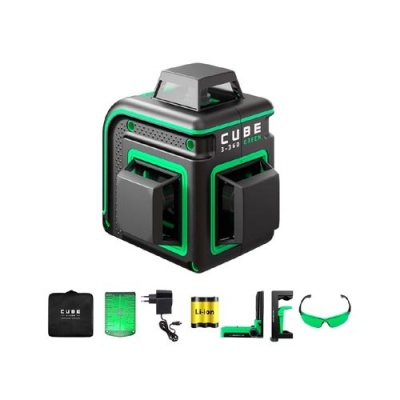 Lāzera nivelieris ADA CUBE 3-360 HOME EDITION (zaļš stars)