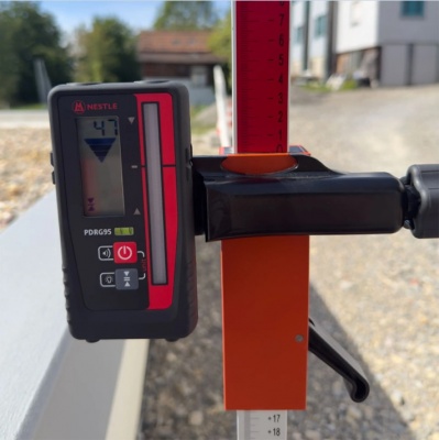 Lāzera staru uztvērējs Nestle PDRG95 mm displejs rotācijas lāzerim