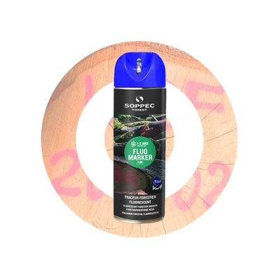 SOPPEC FLUO Marker marķēšanas krāsa kokiem 500ml, zila