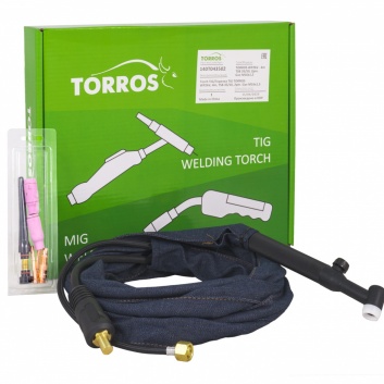 Deglis TIG TORROS WP26V, 4m, TSB 35/50, 2pin., Gas-M16x1,5
