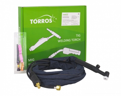 Deglis TIG TORROS WP26V, 4m, TSB 35/50, 2pin., Gas-M16x1,5