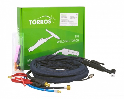 Deglis TIG TORROS WP18, 4m, TSB 35/50, 2pin. ar dzesēšanu