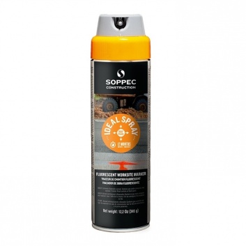 SOPPEC 360° Ideal Spray luminiscējoša krāsa marķēšanai darba vietā 500ml, oranža
