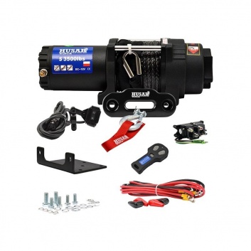 BST S 3500 lbs Elektriskā vinča ar sintētisko trosi ATV/UTV HUSAR