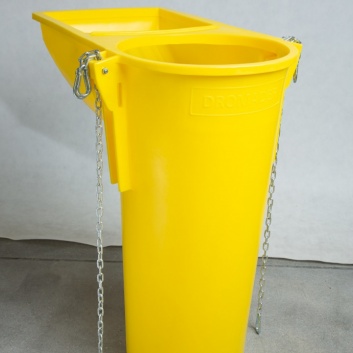 Būvgružu novadcaurule plastmasas ar piltuvi