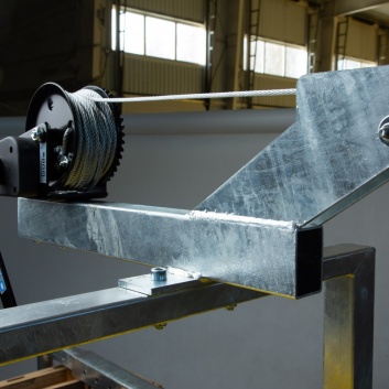 Būvgružu novadcauruļu rokas vinča 10m