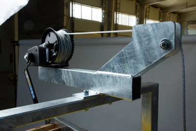 Būvgružu novadcauruļu rokas vinča 10m