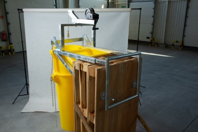 Būvgružu novadcauruļu rokas vinča 10m