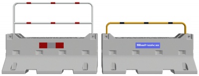 Triecientestēta betona barjera ar tēraudu trubu SET 3