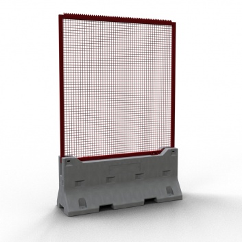 Triecientestēta betona barjera ar augstas drošības žogu SET 4