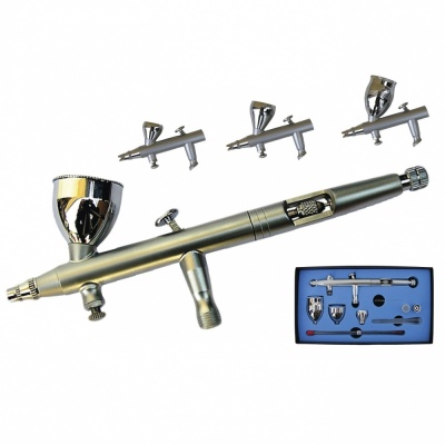 Dubultas darbības aerogrāfs AD-7790, 0.3 mm + 0.2 mm