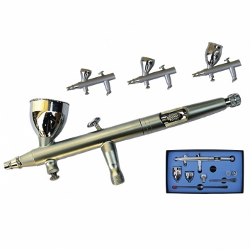 Dubultas darbības aerogrāfs AD-7790, 0.3 mm + 0.2 mm