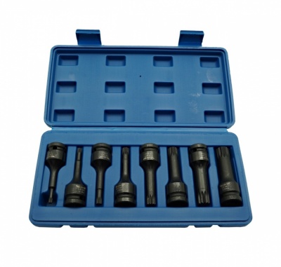 Muciņatslēgu komplekts 1/2" 8 gab. AD-08S Cr-Mo