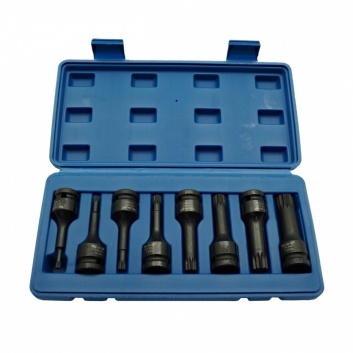 Muciņatslēgu komplekts 1/2" 8 gab. AD-08S Cr-Mo